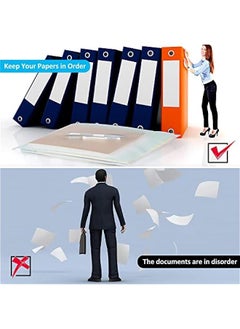 Arabest 30 PCS 3/6 Ring Binder Zipper Pouch Binder Pockets 3/6 Holes Clear Zipper Binder Folders Waterproof PVC Loose Leaf Bags Filling Bags(Tansparent Zippers,A4)  - Image 5