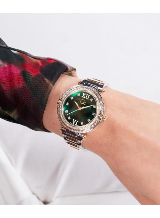 Gc  Vogue Cable Mid Size Metal Analogue Watch for Women | Best Price UAE