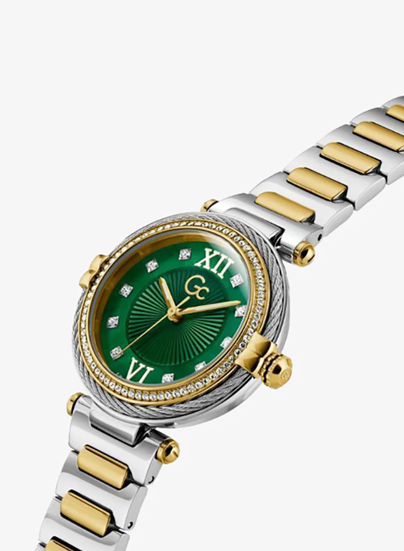 Gc  Vogue Cable Mid Size Metal Analogue Watch for Women | Best Price UAE