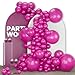 PartyWoo Hot Pink Balloons 140pcs Different Sizes of 18 12 10 5 Inch Magenta Fuchsia Dark Pink Balloon Arch Kit Garland for Bridal Baby Shower Birthday Butterfly Princess Party Decorations PinkY39 - Image 2