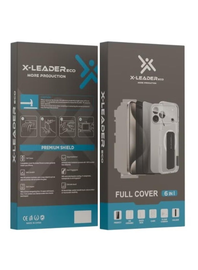 اكس ليدر X-LEADER ECO بكج حماية متكامل 6في1 للأجهزة الحديثة ,موديلات ايفون17 - الاكثر حماية - Image 1