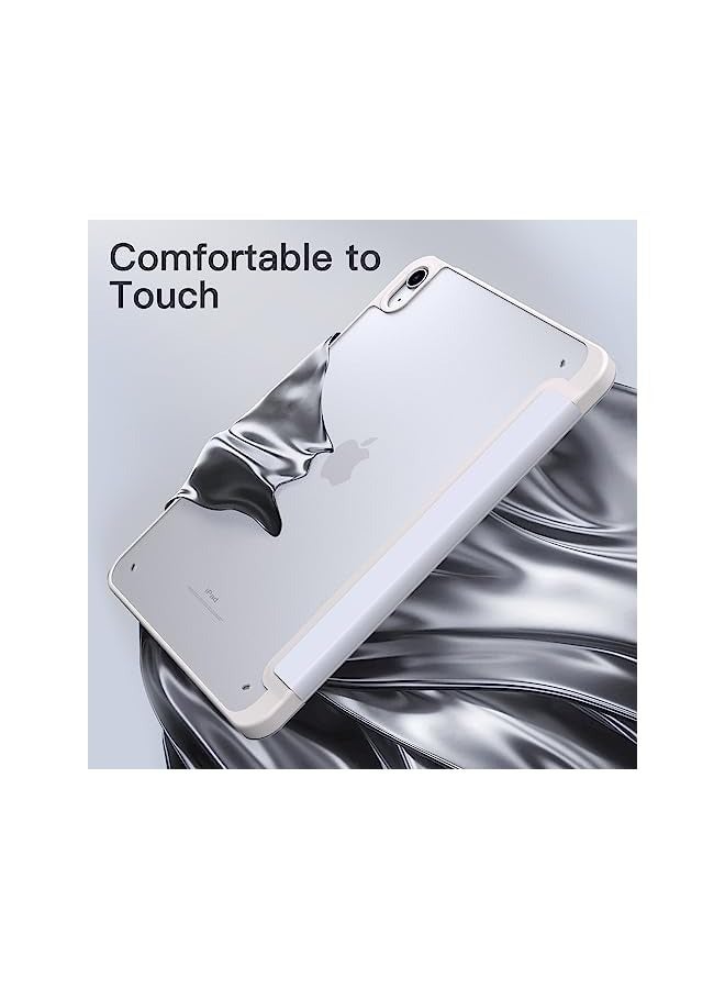 Jetech Matte Case for iPad 10 (10.9-Inch, 2022 Model, 10th Generation) with Pencil Holder, Frosted Translucent Back Slim Stand Protective Tablet Cover (White) - Image 4