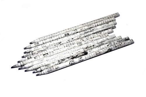 VeleSolve Recycled Newspaper Pencils Eco-Friendly For Kids School | Non-Toxic, Suitable For All Art & Craft, General Home, Office Or School Use (News Paper Pencil, 20) - Image 5
