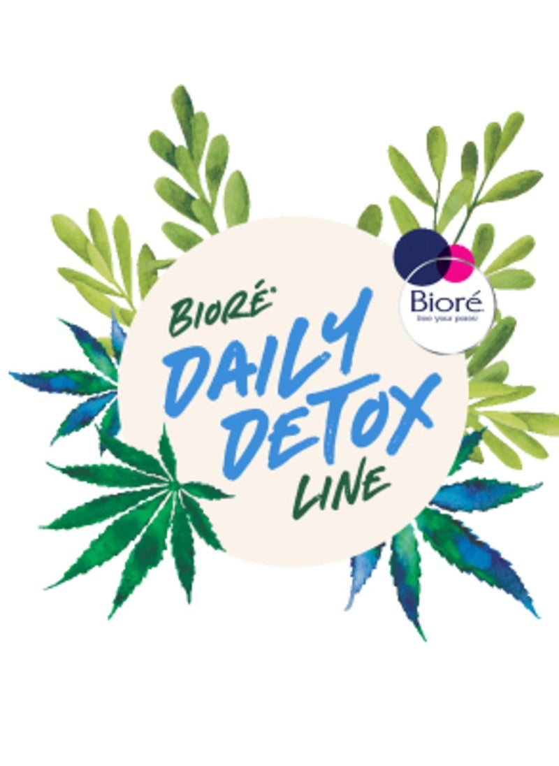 Biore Bioré Detox Face Wash, Acne Facial Cleanser for Blemish Prone Skin, Daily Detox Cleanser, with Organic Hemp Oil and Green Tea Extract, 6.77 Fluid Ounces (3 Pack)  - Image 4