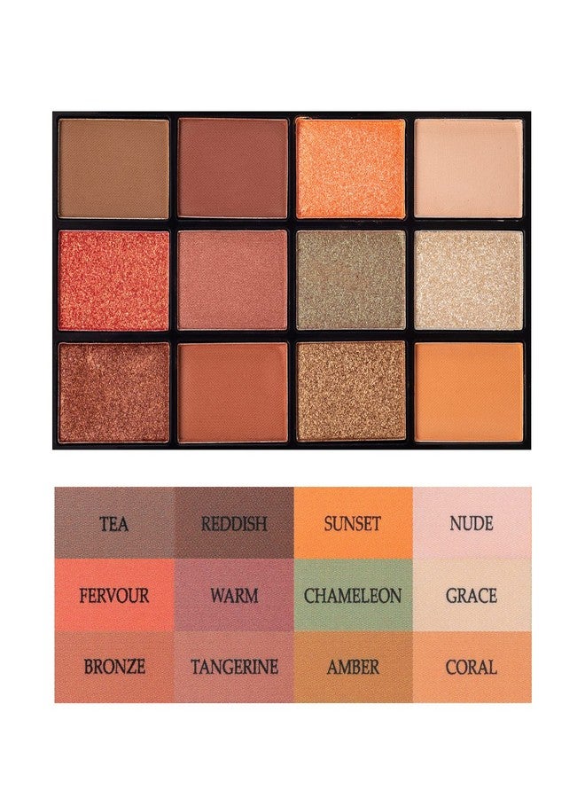DECENTNESS 12 Colors Eyeshadow Palette Makeup Shades Nude Matte Shimmer Glitter Pigment, Pro Long Lasting&Waterproof Highlighting Makeup Palette,Ideal Gift(Twilight City) - Image 4