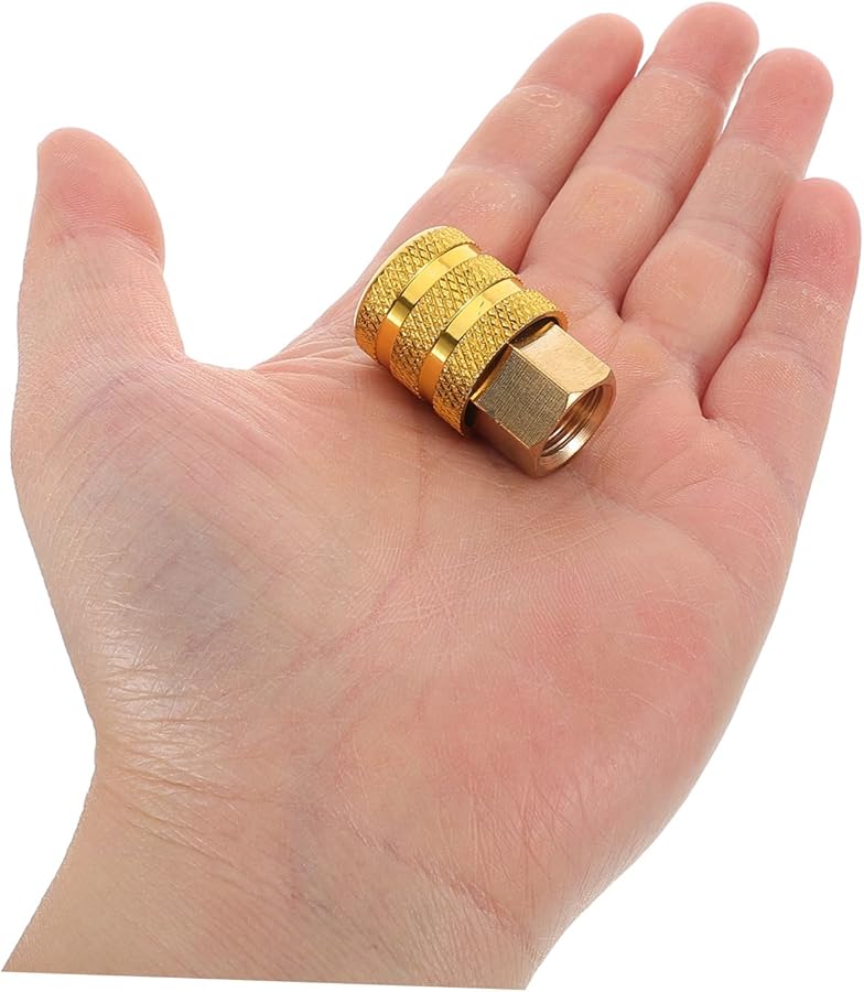 Copper Quick Connect Air Chuck Nozzle for Tire Pressure Gauge and Vehicle Inflation - Image 5