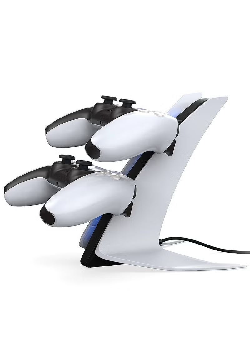 PS5 Charging Station - Fast Dual Controller Charger Dock with LED Indicator - Image 3
