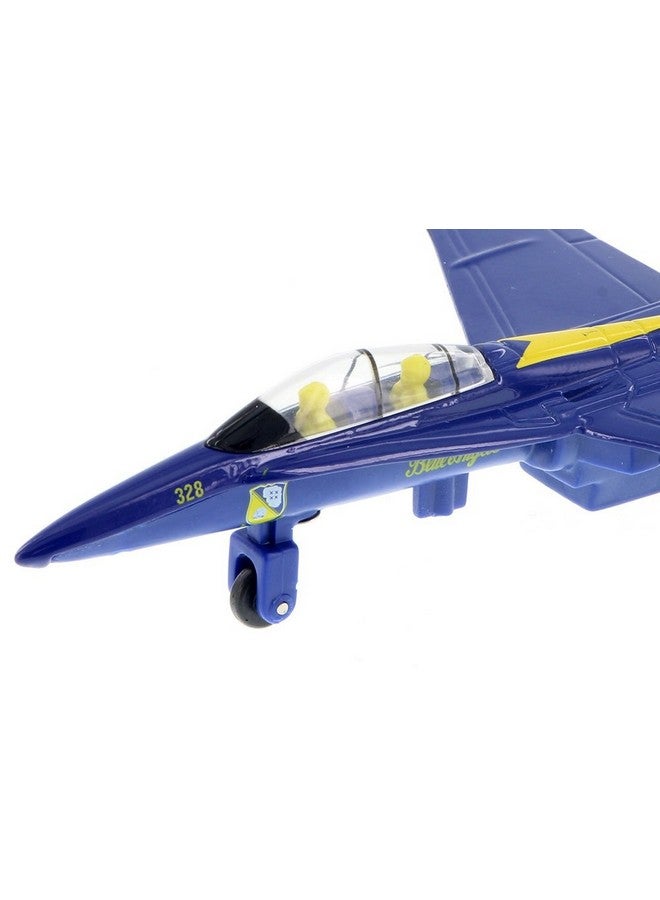 Playmaker Toys Kid Die Cast Pull Back Blue Angel - Image 3