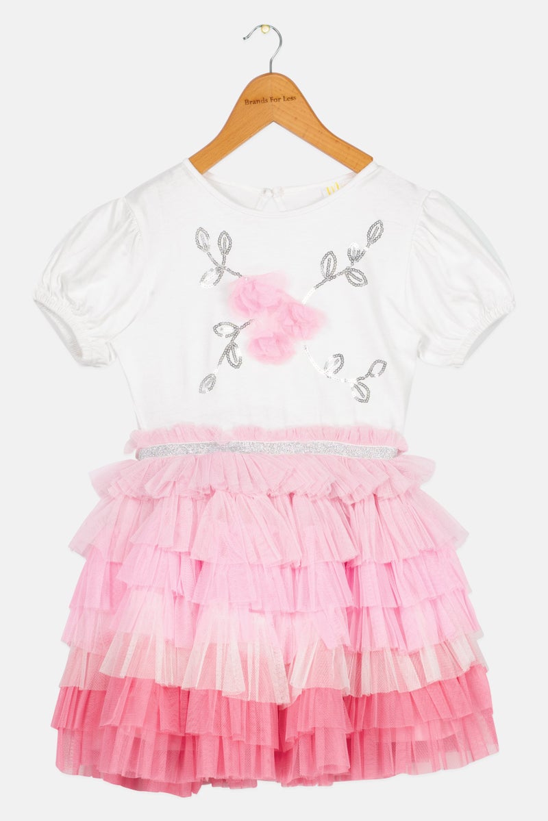 MISS Toddlers Girl Tutu Dress, Multicolor - Image 3