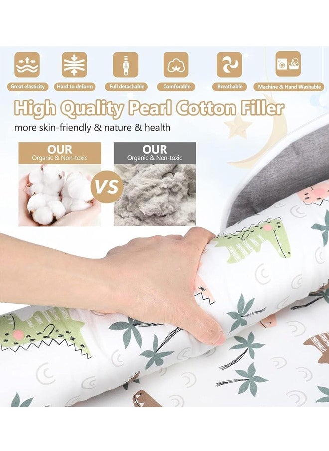oldlaiben Baby Cots for Newborn, Soft Newborn Bionic Sleeping Bed for Bedroom, Portable Baby Bed with Baby Pillow for Safe Sleeping Baby Pillow for Newborn Baby Gifts for 0-12 Months（Grey）  - Image 5