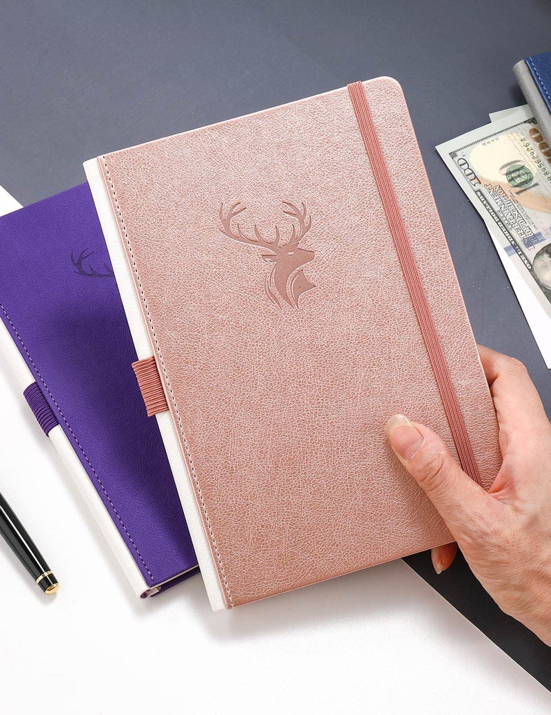 molekaus Check Registers for Personal Checkbook, Checkbook Register for Personal or Business, A5 Hardcover Registers Log to Track Payments, Deposits & Finances Transaction Rose Gold - Image 4