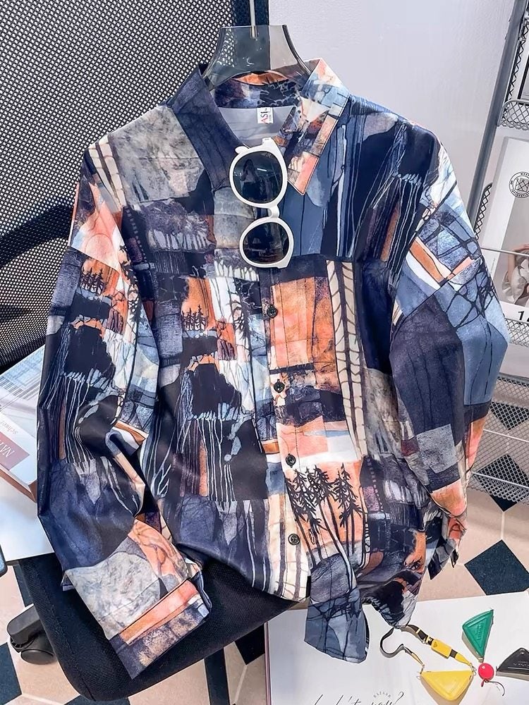 Annual meeting performance retro Hong Kong style floral shirt women's 80s nostalgic clothing sisters birthday party uniform clothing - Image 1