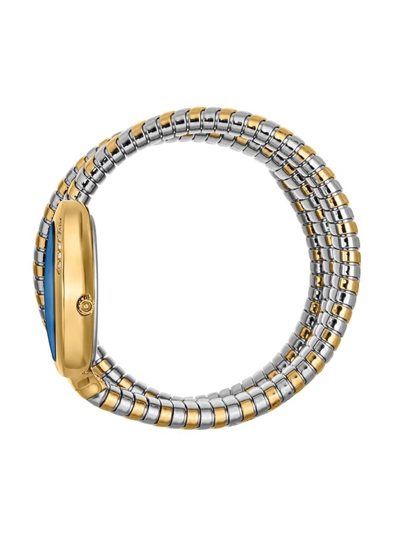 Just Cavalli ساعة كواتز نسائية من جاست كافالي - سوار من الفولاذ المقاوم للصدأ، عرض تناظري، JC1L228M0075 - Image 2