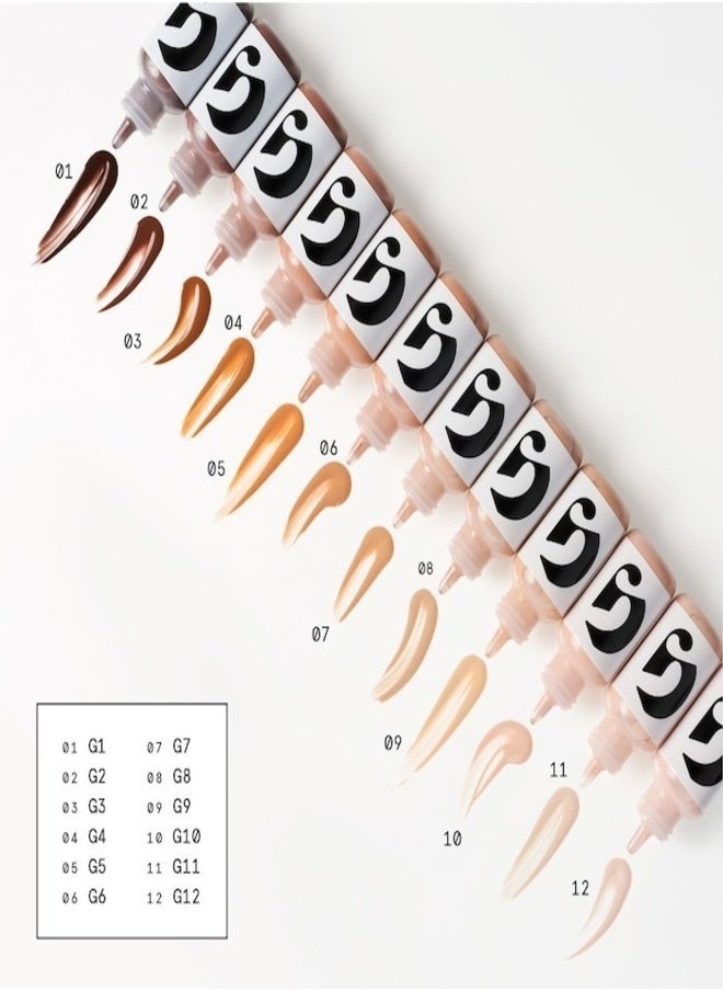 Glossier - Glossier Perfecting Skin Tint, G7 - medium very dark - 30ml for Dewy, S heer Coverage - Image 1