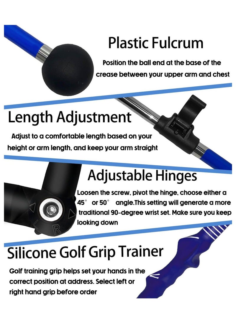Y&D - Golf Swing Trainer aid, Training aid to Improve Hinge, Forearm Rotation, Shoulder turna and Grip.Portable Collapsible Equipped with Grip Trainer, for Improved Rhythm - Image 1