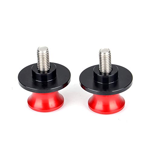 Goldfire 2pcs 8MM M8 X1.5 Motorcycle Swing arm Sliders Spools CNC Swing Arm Stand Screw for Kawasaki Z650 Z800 Z900 Z1000 Accessories(Red) - Image 2