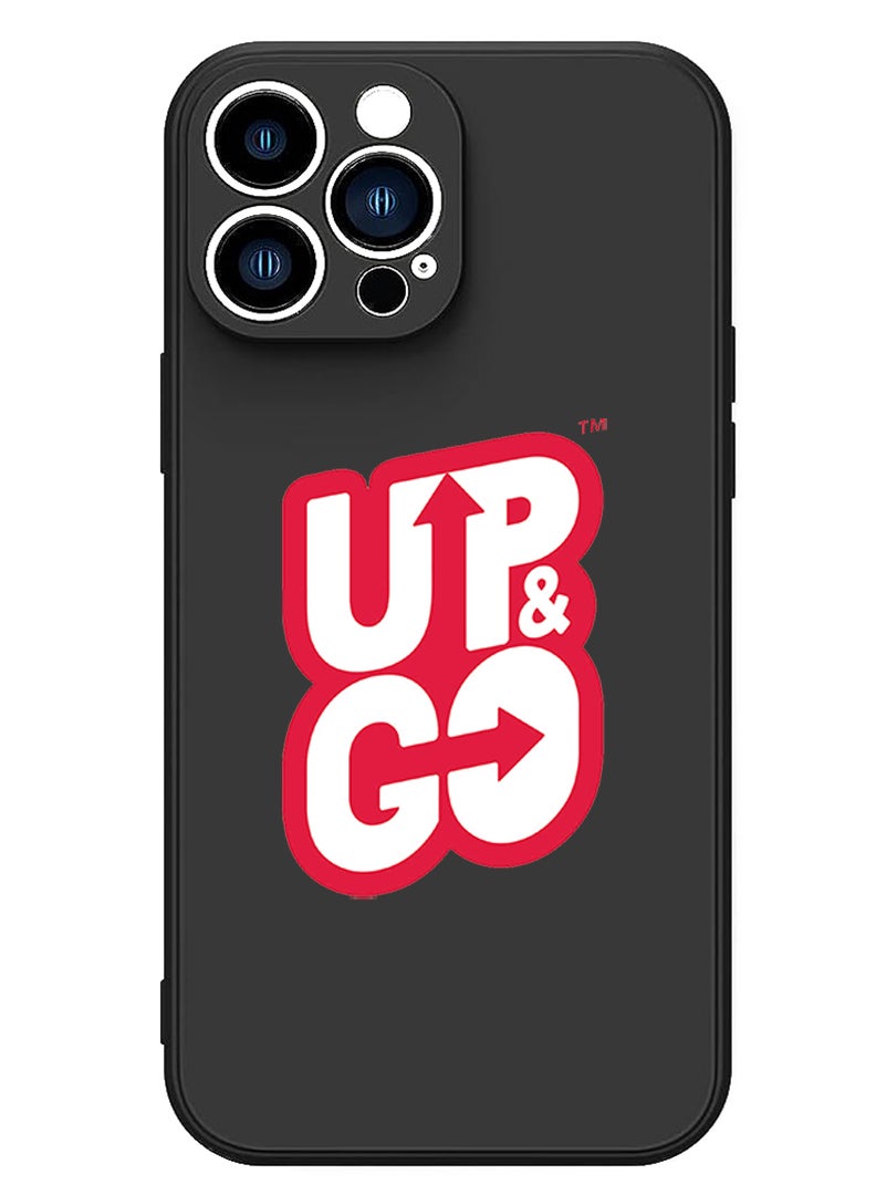 Theodor Protective Slim Fit Case Liquid Silicone Cover with Full Body Protection Anti-Scratch Shockproof Case For iPhone 12 Pro Max Black  - Up & Go copy - Image 1
