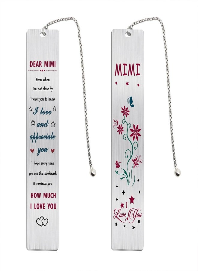 Jzxwan Mimi Bookmark, I Love Best Mimi Birthday Retirement Gifts for Women - Image 1