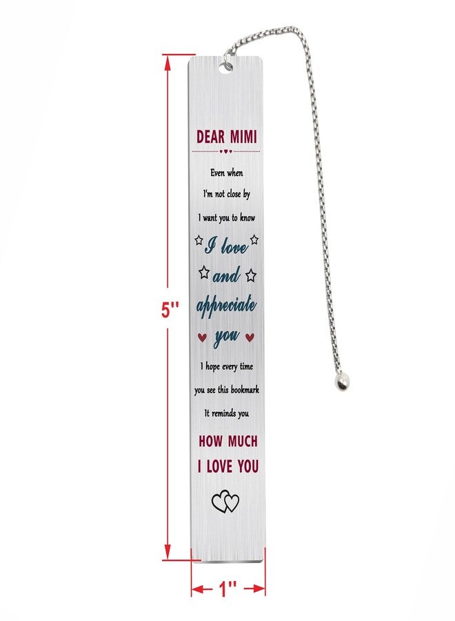 Jzxwan Mimi Bookmark, I Love Best Mimi Birthday Retirement Gifts for Women - Image 3