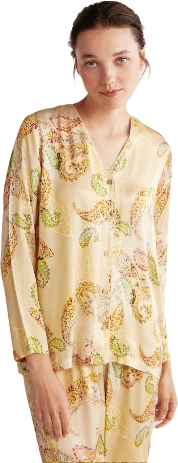 Catherine's Cotton Mood Women's Yellow Pajama Set 9610  - Image 2