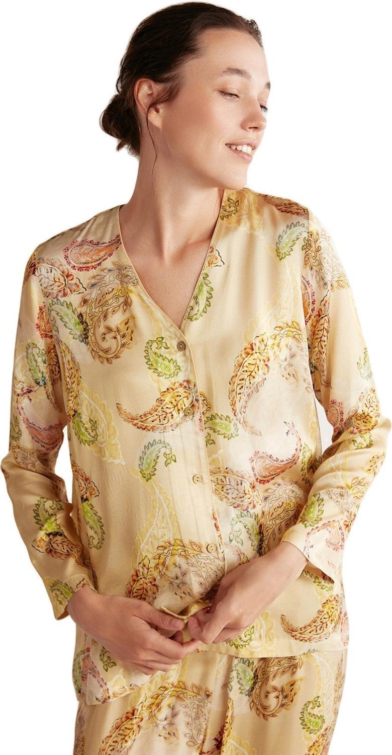 Catherine's Cotton Mood Women's Yellow Pajama Set 9610  - Image 3