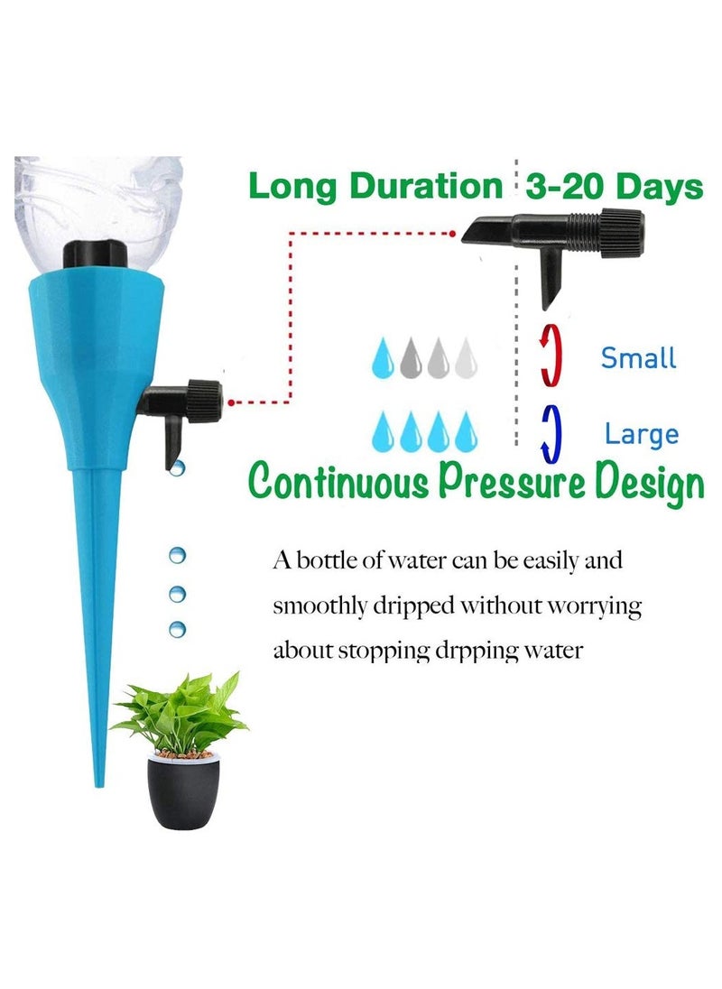 SYOSI - Plant Watering Devices Self Spikes Automatic Waterer Water Control System with Slow Release Valve Switch Drip Irrigation for Home and Vacation 6 Pcs - Image 1