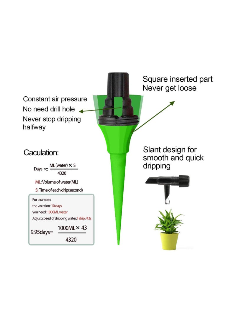 SYOSI - Plant Watering Devices Self Spikes Automatic Waterer Water Control System with Slow Release Valve Switch Drip Irrigation for Home and Vacation 6 Pcs - Image 1