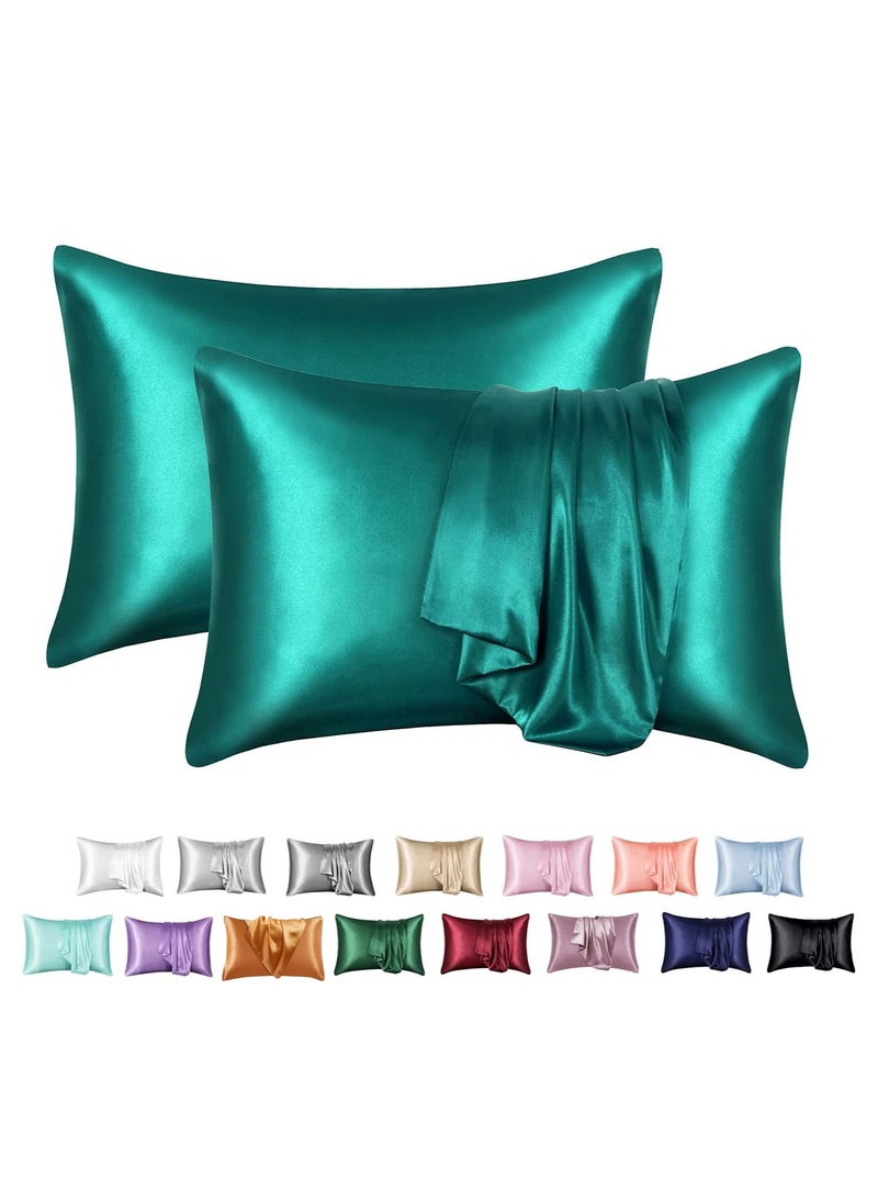 100% Pure Mulberry Queen Pillowcase 2-Piece （Blue-green） - pzsku/Z5EDBA00A209F342260E4Z/45/_/1684463537/2ccdf948-018b-435a-a7e7-f815bb05f47a