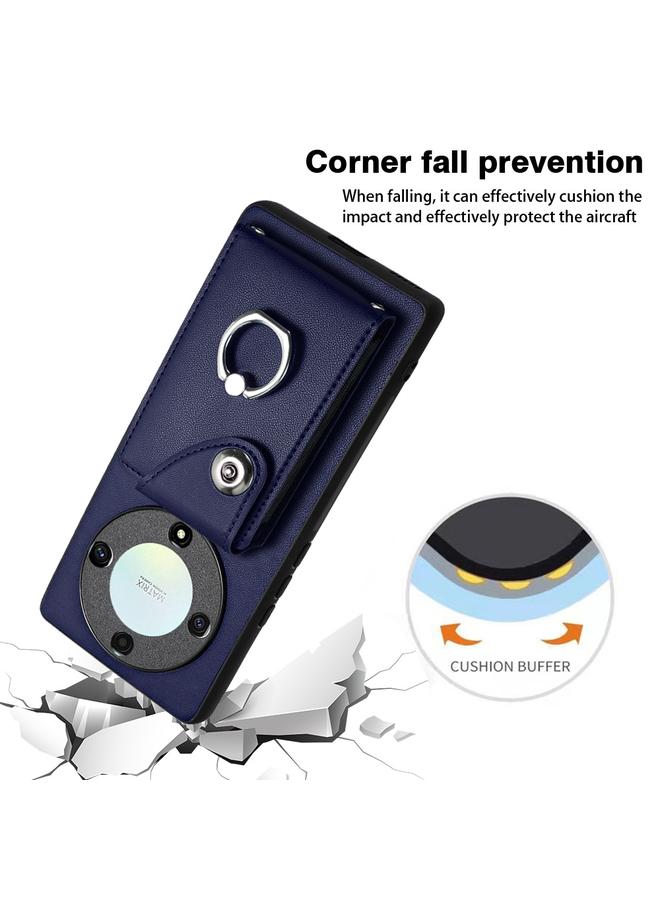 Zaboon Case For Honor X9a / Magic5 Lite Organ Card Bag Ring Holder PU Phone Case  - Image 5