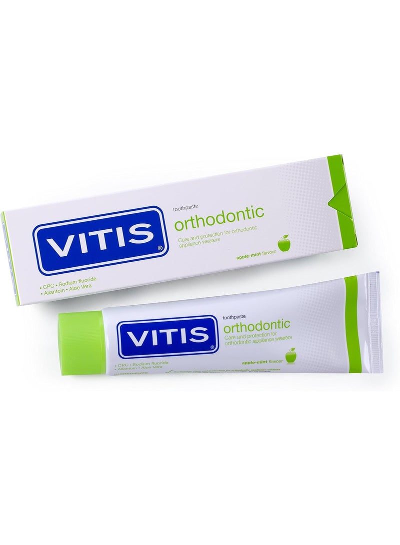 Vitis Orthodontic Toothpaste with Nano Repair 100ml – Advanced Care for Braces & Enamel Protection - Image 3