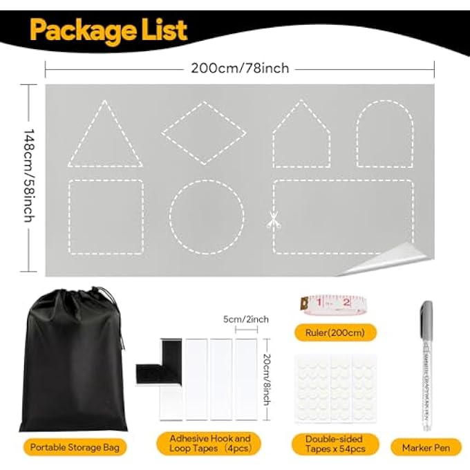 Window Blackout 200 X 148 Cm, Roof Window Blackout Interior Sun Protection Window No Drilling, Blackout Fabric, Heat Protection Outdoor, Blackout Film, Thermal Film, Sold By The Metre For - Image 3