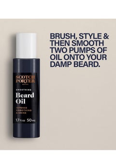 scotch porter Scotch Porter Smoothing Beard Oil – Nourishing Beard Oil Seals in Moisture & Smooths Flyaways for a Frizz-Free, Fuller/Healthier-Looking Beard with All-Day Shine – Original Scent, 1.7 oz. Bottle  - Image 2