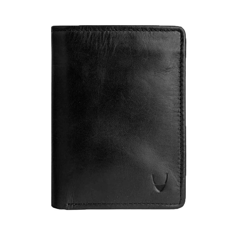 Hidesign Leather Black Men's Wallet 013 Rf Men's Wallet - Black - Image 4
