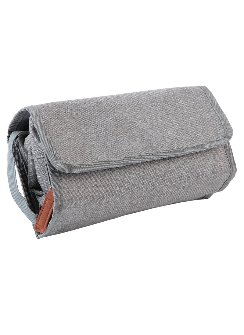 Diaper Clutch Trifold Compact Diaper Bag and Hanging Baby Toiletry Bag Portable Handheld Baby Diaper Changing Kit - Image 1