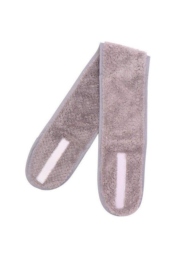 Simnice 6 Pieces Spa Facial Headbands Adjustable Head Wraps For Womenmakeup Shower Bath Facial Wraps Sports Headband Terry Cloth Adjustable Stretch Towel With Magic Tape - Image 5