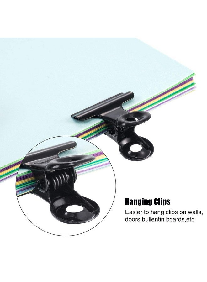 Gejoy 40 Pack Metal Clips Hinge Clips 1 Inch Small Bull Clips For Picture Crafts Office Home Supplies(Black) - Image 3