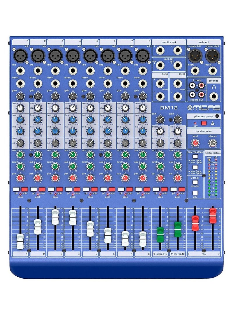 Midas DM12 12-channel Analog Mixer - Image 1