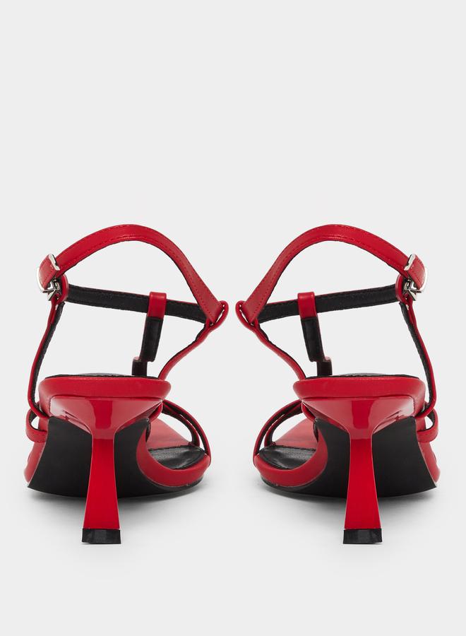 Raid Layne Pointed Toe T-Bar Strap Sandals - Image 4