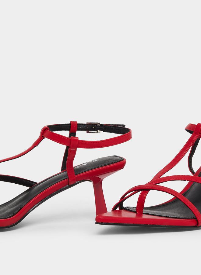 Raid Layne Pointed Toe T-Bar Strap Sandals - Image 3