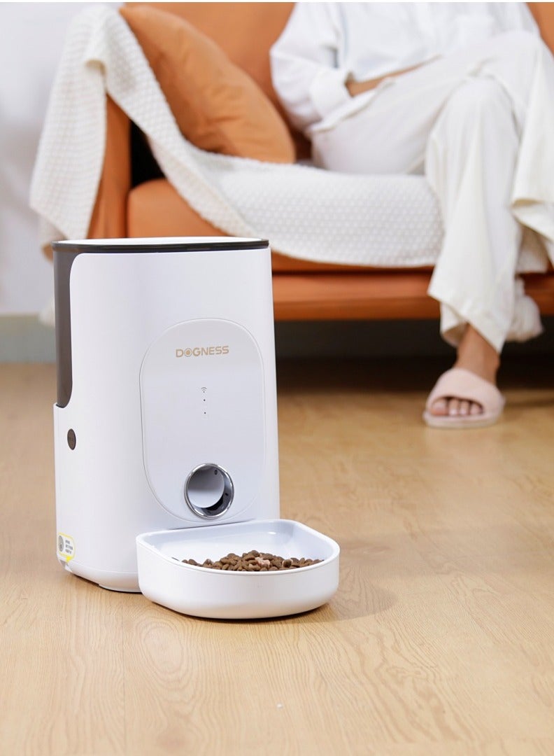DOGNESS Rover Smart Feeder For Pets (App Controlled) White - Image 2