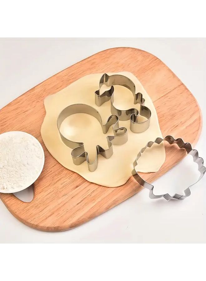8 Piece Under The Sea Creatures Cookie Cutter Set Stainless Steel Cutters For Festive Baking - Image 4