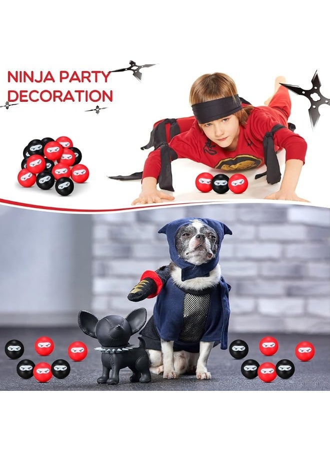 Jerify 20 Pieces Ninja Stress Relief Balls Sensory Stress Balls Bulk for Kids and Adults PU Squeeze Stretchy Balls Soft Fidget Toy for Carnival Reward Party Bag Xmas Gift - Image 1