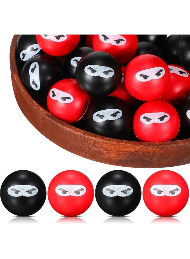Jerify 20 Pieces Ninja Stress Relief Balls Sensory Stress Balls Bulk for Kids and Adults PU Squeeze Stretchy Balls Soft Fidget Toy for Carnival Reward Party Bag Xmas Gift - Image 2