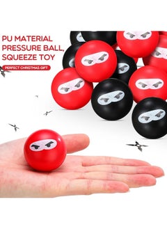 Jerify 20 Pieces Ninja Stress Relief Balls Sensory Stress Balls Bulk for Kids and Adults PU Squeeze Stretchy Balls Soft Fidget Toy for Carnival Reward Party Bag Xmas Gift  - Image 4