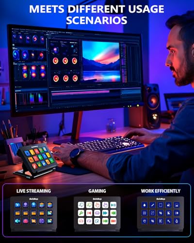 GuileKeys Stream Controller Deck with 15 Macro Keys,Studio Controller Actions in OBS/Twitch/YouTube and More, Upgrade Version 3.0 Streaming Deck Keyboard Compatible with Mac/PC - Image 5