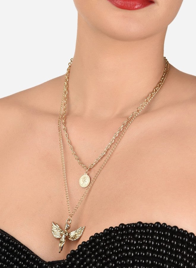 Ami Gold Tone 2 Layers Contemporary Charm Chain For Women-ZPFK19386 - Image 2
