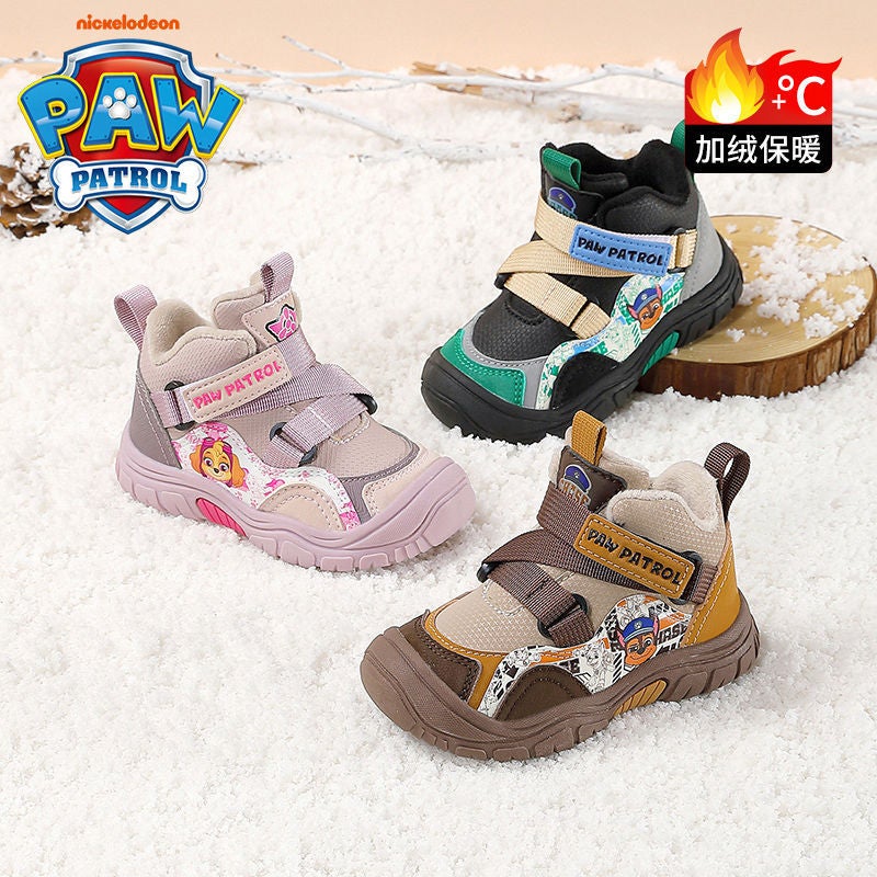 Paw Patrol Children'S Boys Toddler Shoes 2025 Plus Velvet Warm Winter Children'S Girls Snow Boots Sports Cotton Boots - Image 3