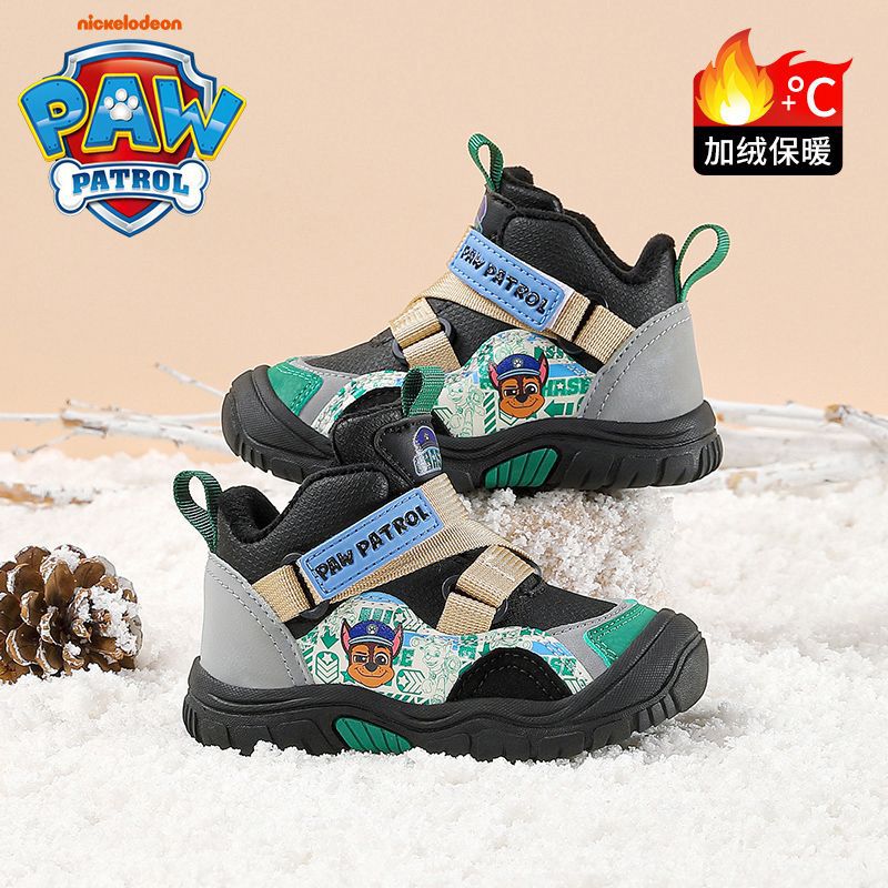 Paw Patrol Children'S Boys Toddler Shoes 2025 Plus Velvet Warm Winter Children'S Girls Snow Boots Sports Cotton Boots - Image 2