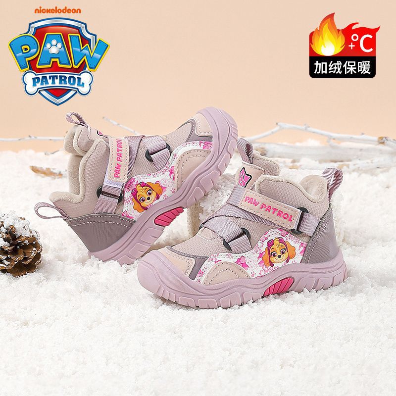 Paw Patrol Children'S Boys Toddler Shoes 2025 Plus Velvet Warm Winter Children'S Girls Snow Boots Sports Cotton Boots - Image 5