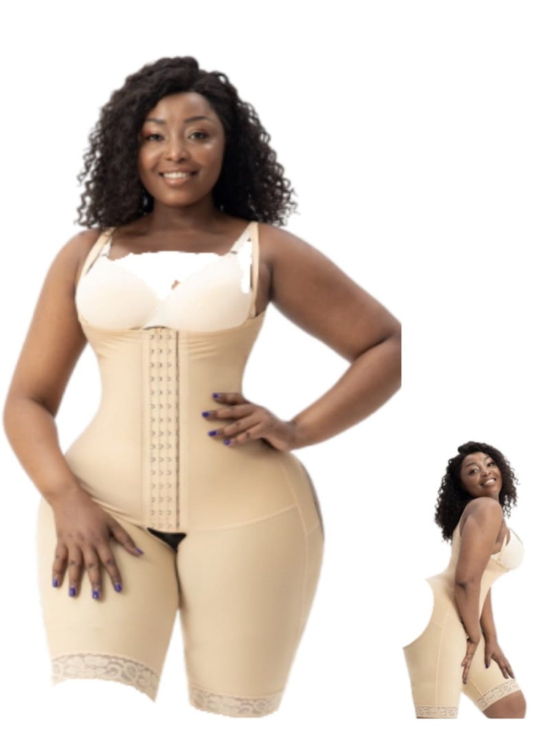 Open Back Body Shaper With Four Front Buckles For Contro.l And Compression After Birth And Other Occasions - Image 1